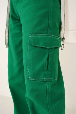 Cepli Kargo Pantolon Yeşil - Thumbnail