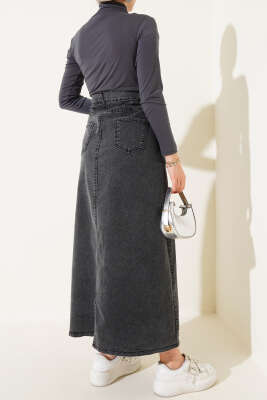 Cepli Kot Etek Füme - Uzun Etek