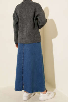 Cepli Kot Etek Mavi - Etek