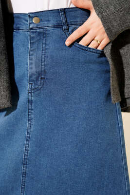 Cepli Kot Etek Mavi - Etek