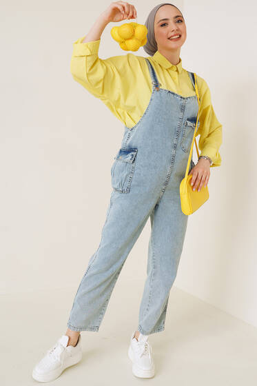 Cepli Kot Tulum Açık Kar - Tesettür Tulum & Salopet