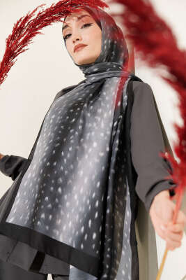 Ceylan Gözü Soft Şal Antrasit - VERTU (NYD TEKSTİL)