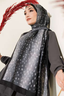 Ceylan Gözü Soft Şal Antrasit - Başörtüsü