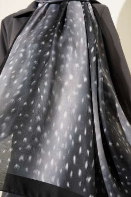 Ceylan Gözü Soft Şal Antrasit - Başörtüsü