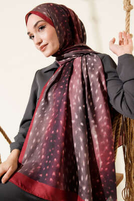 Ceylan Gözü Soft Şal Bordo - Başörtüsü