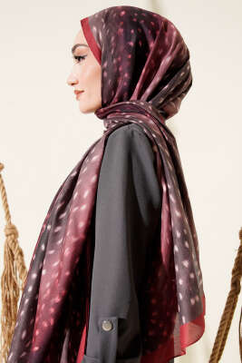 Ceylan Gözü Soft Şal Bordo - Başörtüsü