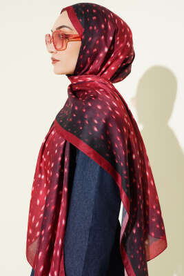 Ceylan Gözü Soft Şal Kırmızı - Başörtüsü