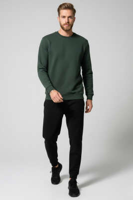 Change Nakışlı Erkek Sweatshirt Nefti - Erkek Sweatshirt