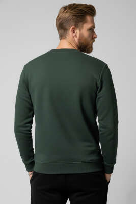 Change Nakışlı Erkek Sweatshirt Nefti - Erkek Sweatshirt