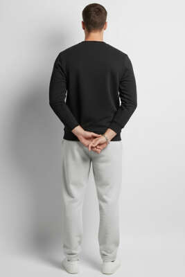 Change Nakışlı Erkek Sweatshirt Siyah - Erkek Sweatshirt