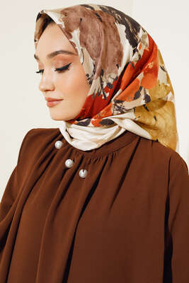 Chavelle El Dikişli Twill Eşarp Latte 