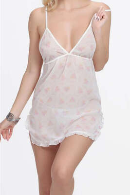 Çiçek Buketi Desenli Askılı Gecelik Desen - Günün Seçilenleri