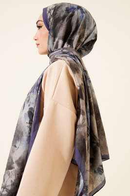 Çiçek Desen Modal Şal Parlement - Başörtüsü