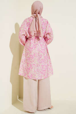 Çiçek Desenli Uzun Gömlek Asorti 2 - Gömlek