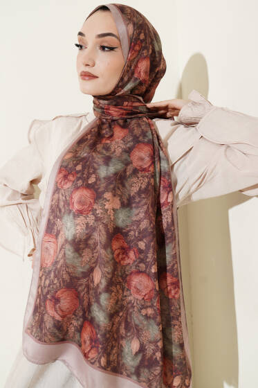 Çiçek Esintisi Soft Şal Bej - Başörtüsü