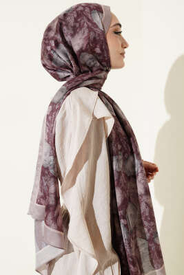 Çiçek Esintisi Soft Şal Vizon - Başörtüsü
