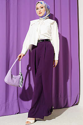 Çiçek Güpürlü Önlük Yaka Kısa Gömlek Ekru - Gömlek