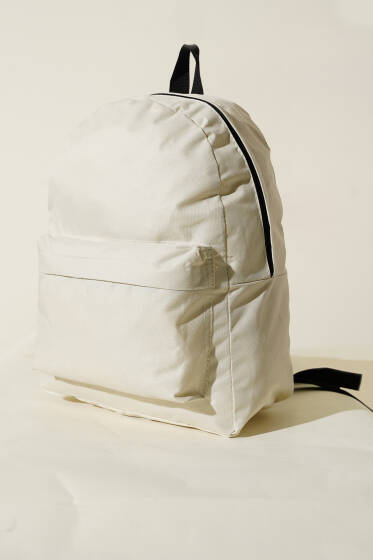 Çift Bölmeli Basic Sırt Çantası Bej - Sırt Çantası