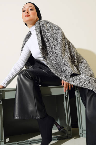 Çift Cep Buklet Kaban Siyah - Kaban