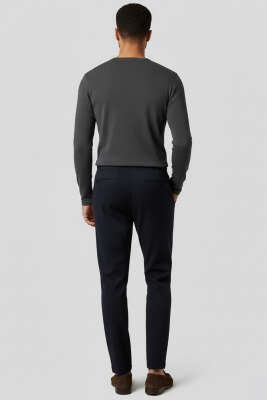 Çift Cep Erkek Kumaş Pantolon Lacivert - Erkek Pantolon