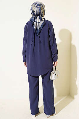 Çift Cepli Basic İkili Takım Lacivert - İkili Takım