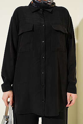 Çift Cepli Basic İkili Takım Siyah - İkili Takım