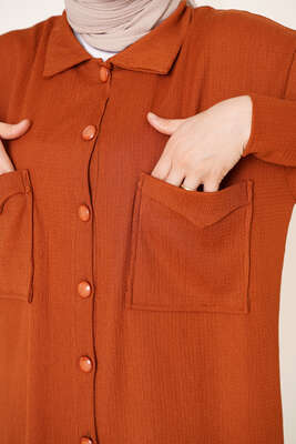 Çİft Cepli Düğmeli İkili Takım Taba - İKİLİ TAKIM