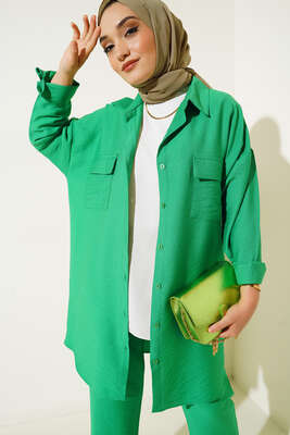 Çift Cepli Keten Ayrobin Takım Benetton - İKİLİ TAKIM