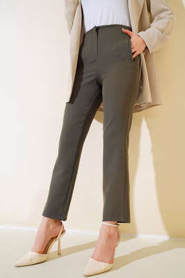 Çift Cepli Pantolon Mint - Kumaş Pantolon