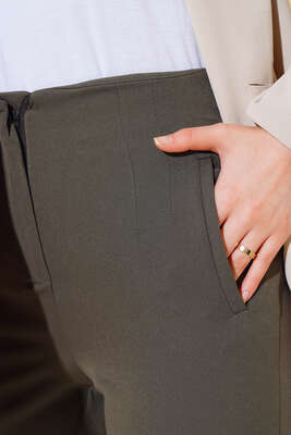 Çift Cepli Pantolon Mint - Kumaş Pantolon