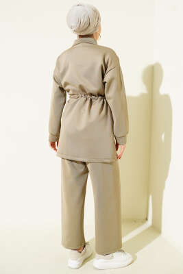 Çift Cepli Tünelli Scuba İkili Takım Çağla Yeşili - İkili Takım