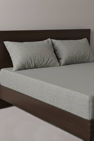 Çift Kişilik Çarşaf Takımı Gri - Nevresim Takım