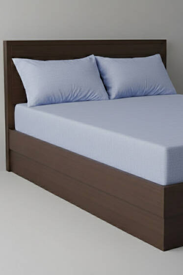 Çift Kişilik Çarşaf Takımı Mavi - Nevresim Takım