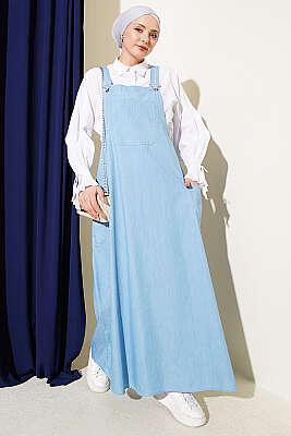 Çift Yan Cepli Kot Slopet Açık Mavi - BERAT TEKSTİL