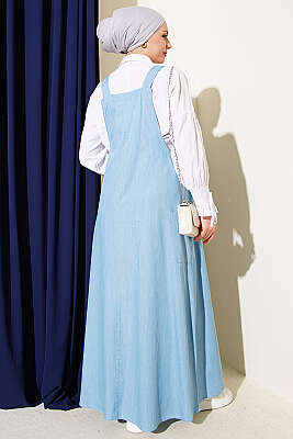 Çift Yan Cepli Kot Slopet Açık Mavi - Tulum & Slopet