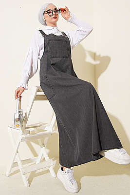 Çift Yan Cepli Kot Slopet Füme - BERAT TEKSTİL