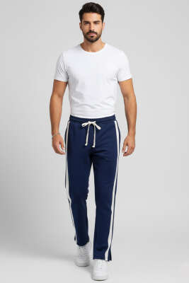 Çift Yan Şeritli Erkek Eşofman Alt Parlement - Erkek Eşofman Alt