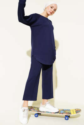 Çıma Detaylı Loyşa İkili Takım Lacivert - TEGOE