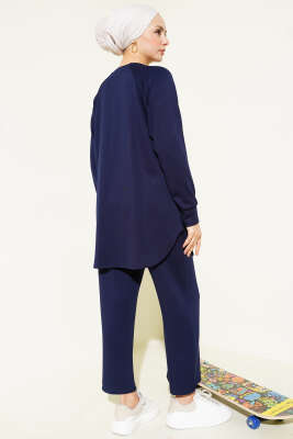 Çıma Detaylı Loyşa İkili Takım Lacivert - İkili Takım