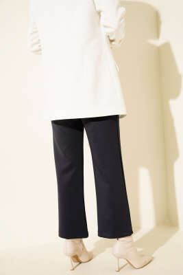 Çımalı Boru Paça Scuba Pantolon Lacivert - Yılın Fırsatı