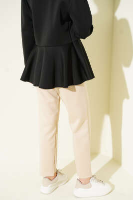 Çımalı Dar Paça Scuba Pantolon Bej - Yılın Fırsatı