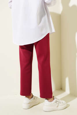 Çımalı Dar Paça Scuba Pantolon Bordo - 300-500 TL Ürünler