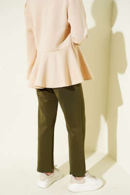 Çımalı Dar Paça Scuba Pantolon Haki - Pantolon