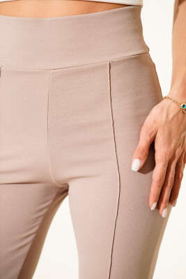 Çımalı İspanyol Paça Pantolon Vizon - Yılın Fırsatı