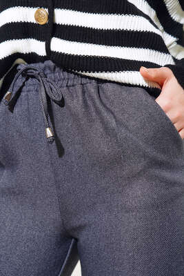 Çımalı Model Cepli Pantolon Füme - Thumbnail