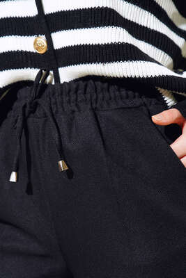 Çımalı Model Cepli Pantolon Siyah - Thumbnail