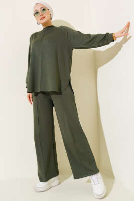 Çımalı Oval Loyşa İkili Takım Haki 