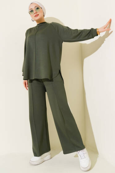 Çımalı Oval Loyşa İkili Takım Haki - İkili Takım