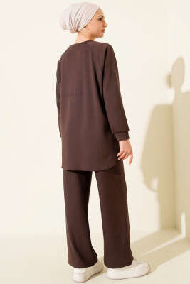 Çımalı Oval Loyşa İkili Takım Kahve - İkili Takım