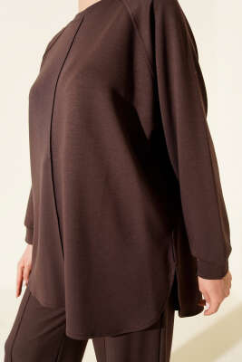 Çımalı Oval Loyşa İkili Takım Kahve - İkili Takım